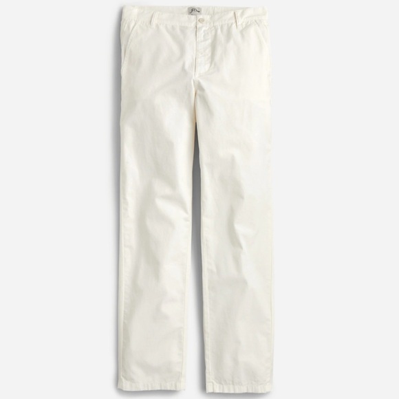 NEW J. Crew Slouchy Boyfriend Chino Pants Cream - Picture 2 of 10